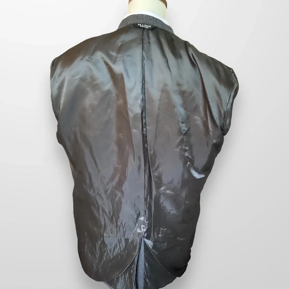 Jos A Bank Mens Sport Coat Brown Herringbone Casual Blazer Wool‎ Suit 43L
